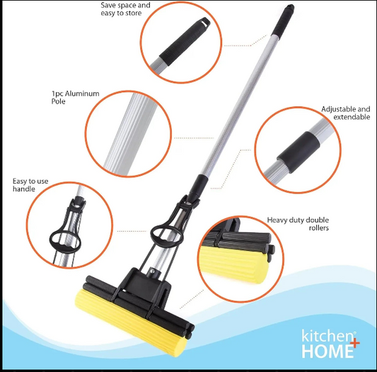 Double Roller Sponge Foam Mop